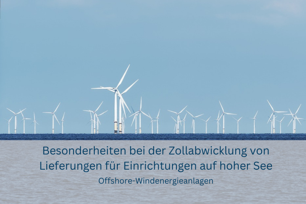 Windräder die auf dem Meer betrieben werden
