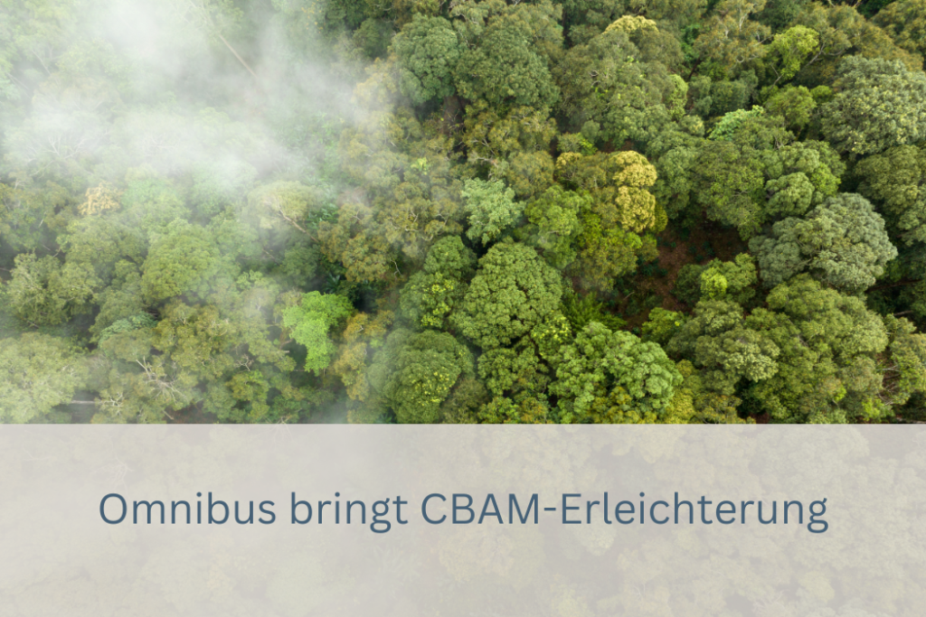Omnibus bringt CBAM-Erleichterung