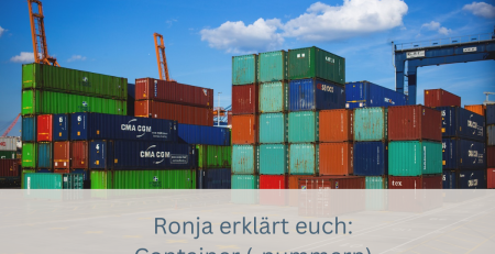 Ein Bild mit Zollcontainern